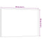 Magneetbord voor aan de wand 40x30 cm gehard glas wit