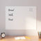 Wandbord wandmontage 80x60 cm gehard glas wit