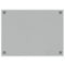 Wandbord wandmontage 80x60 cm gehard glas wit