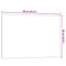 Wandbord wandmontage 80x60 cm gehard glas wit