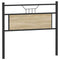 Hoofdeinde 107 cm spaanplaat sonoma eikenkleurig hout en staal