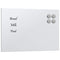 Magneetbord voor aan de wand 30x20 cm gehard glas wit
