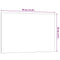Magneetbord voor aan de wand 30x20 cm gehard glas wit