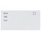 Magneetbord voor aan de wand 100x50 cm gehard glas wit