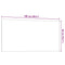 Magneetbord voor aan de wand 100x50 cm gehard glas wit
