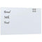 Wandmagneetbord 100x60 cm gehard glas wit