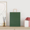 Papieren kraftzakken 50 st met hengsels 26x12x35 cm groen