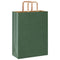 Papieren kraftzakken 50 st met hengsels 26x12x35 cm groen