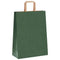 Papieren kraftzakken 50 st met hengsels 26x12x35 cm groen