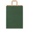 Papieren kraftzakken 50 st met hengsels 26x12x35 cm groen