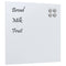 Wandmagneetbord 60x60 cm gehard glas wit