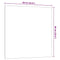 Wandmagneetbord 60x60 cm gehard glas wit