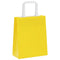 Papieren kraftzakken 50 st met hengsels 18x8x22 cm geel