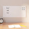 Magneetbord voor aan de wand 60x30 cm gehard glas wit