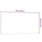 Magneetbord voor aan de wand 60x30 cm gehard glas wit