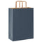 Papieren kraftzakken 250 st met hengsels 26x12x35 cm blauw