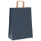 Papieren kraftzakken 250 st met hengsels 26x12x35 cm blauw