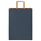 Papieren kraftzakken 250 st met hengsels 26x12x35 cm blauw