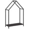 Brandhoutrek 60x25x90 cm koudgewalst staal zwart
