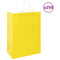 Papieren kraftzakken 250 st met hengsels 32x17x44 cm geel