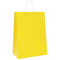 Papieren kraftzakken 250 st met hengsels 32x17x44 cm geel