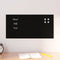 Magneetbord voor aan de wand 60x30 cm gehard glas zwart