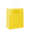 Papieren kraftzakken 250 st met hengsels 18x8x22 cm geel