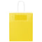 Papieren kraftzakken 250 st met hengsels 18x8x22 cm geel