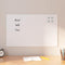 Magneetbord voor aan de wand 80x50 cm gehard glas wit