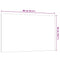 Magneetbord voor aan de wand 80x50 cm gehard glas wit