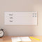 Magneetbord voor aan de wand 50x20 cm gehard glas wit