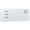 Magneetbord voor aan de wand 50x20 cm gehard glas wit