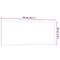 Magneetbord voor aan de wand 50x20 cm gehard glas wit