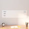 Magneetbord voor aan de wand 100x30 cm gehard glas wit