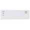 Magneetbord voor aan de wand 100x30 cm gehard glas wit