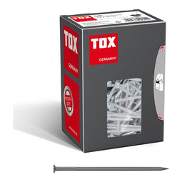 Draadstiften nails 3,4 x 90 mm met verzonken kop voor eenvoudige houtverbindingen en vlakke oppervlakken, universele gebruiksmogelijkheid binnen en buiten, blank staal, 400 g in doos, 063...