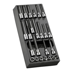 Facom Module 24 stuks gereedschap voor vast- en losdraaien van de cilinderkop - MOD.CH