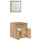 2-delige Badkamermeubelset bewerkt hout artisanaal eikenkleur