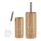 Toiletborstel Berilo Tropical Bath Wit Bruin Zilverkleurig Keramisch 9,6 x 32 x 9,6 cm