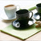 Set van Kopje met Schotel Luminarc Carine N&b Wit Zwart Glas 220 ml 12 Onderdelen
