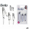 Nagelknipper Berilo 1703239 Zilverkleurig Metaal (12 Stuks)