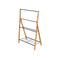 Losstaand handdoekenrek Kipit B7816 Zwart Metaal Bamboe 60 x 90 x 37 cm 4 Stuks