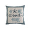 Kussen Home ESPRIT Blauw Beige Zilverkleurig Mediterrane 45 x 15 x 45 cm