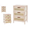 Ladenkast GiftDecor Rattan Natuurlijk 40 x 58 x 29 cm 3 lades