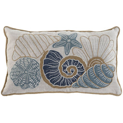 Kussen Home ESPRIT Mediterrane Schelp 60 x 10 x 35 cm