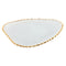 Middenstuk Home ESPRIT Transparant Gouden Abstract Modern 29 x 23 x 2 cm