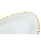 Middenstuk Home ESPRIT Transparant Gouden Abstract Modern 29 x 23 x 2 cm