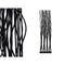 Kamerscherm GiftDecor MJ84091-N Zwart Wilgenhout 50 x 182 x 13 cm 4 Boeketten