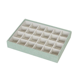 Doos-Juwelenkistje Versa Groen Polyester Karton 19 x 4 x 25 cm