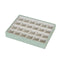 Doos-Juwelenkistje Versa Groen Polyester Karton 19 x 4 x 25 cm